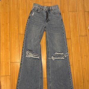 PacSun High Waisted Girlfriend Jeans Ripped